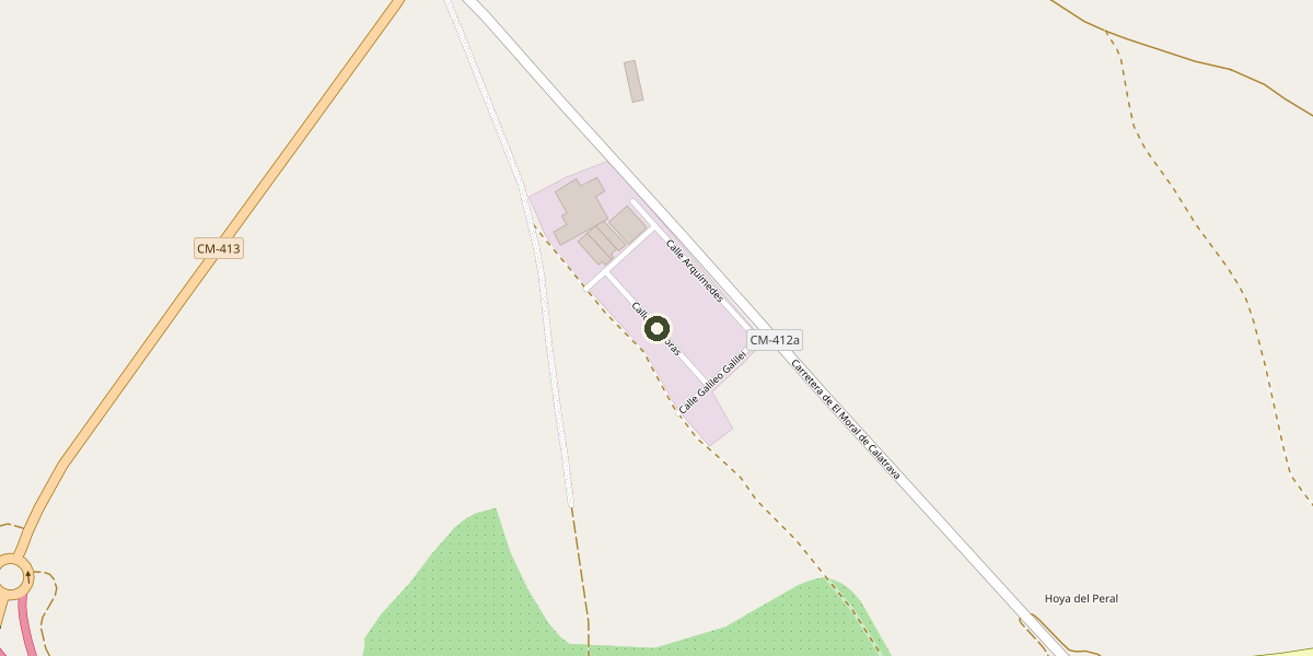 Mapa con la ubicación de Pistalens en C/ Pitágoras 22, Almagro (Ciudad Real)